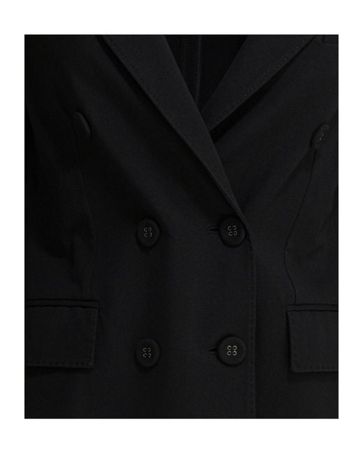 Circolo 1901 Black Double-Breasted Tailored Blazer