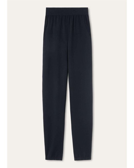 Loro Piana Blue Wool Blend Casual Pants