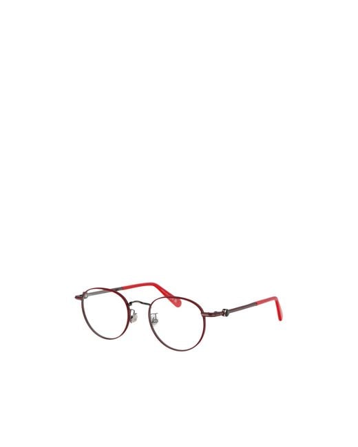 Moncler White Eyewear Pantos Frame Glasses for men