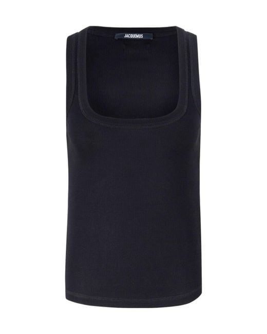 Jacquemus Blue Square Neck Vest