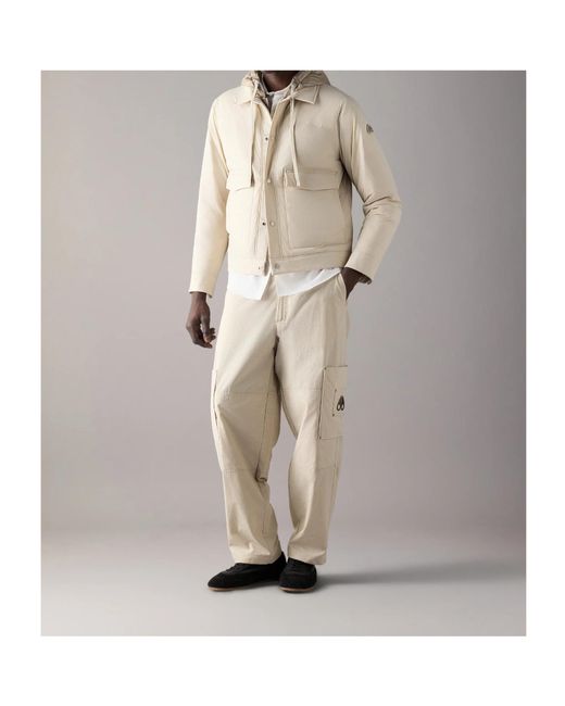 Moose Knuckles Natural Long-Sleeved Down Jacket for men