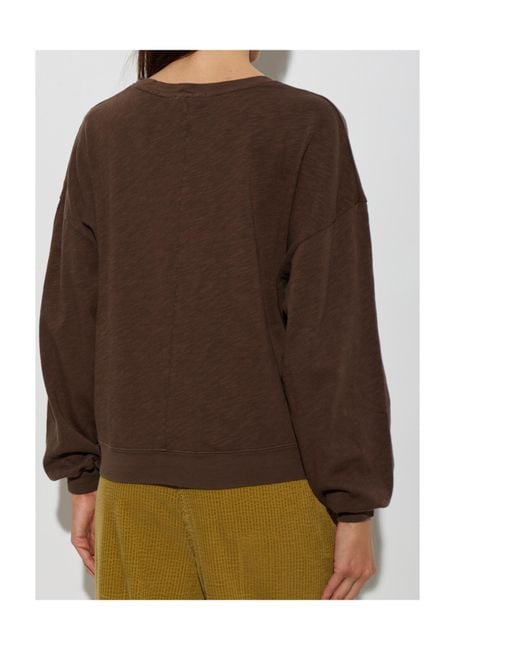 American Vintage Brown Long-Sleeve T-Shirt