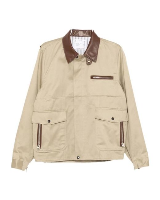 Sacai Natural Chino Blouson for men