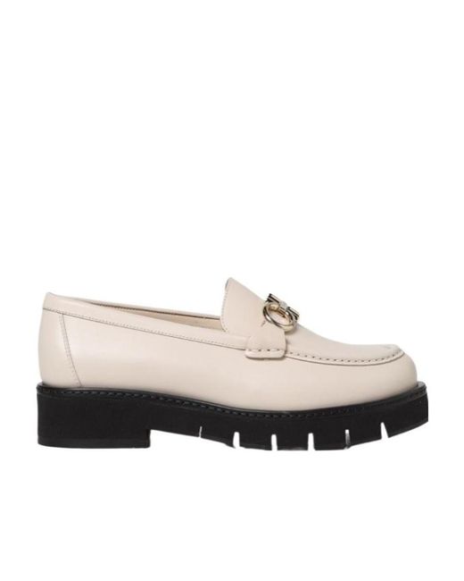 Ferragamo Multicolor Ferragamo Gancini Logo Plaque Loafers