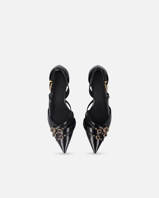Pinko Black Gloria Slingback Pumps