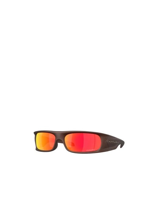 Oakley White Geometric-Frame Sunglasses for men