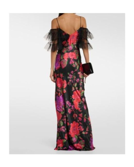 Rodarte Tiered Silk Tulle Gown