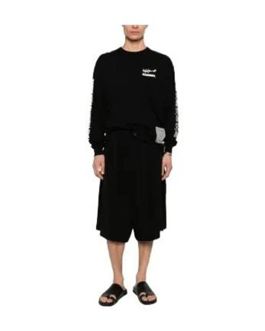 Yohji Yamamoto Black X Neighborhood Logo Printed Sweatshirt for men