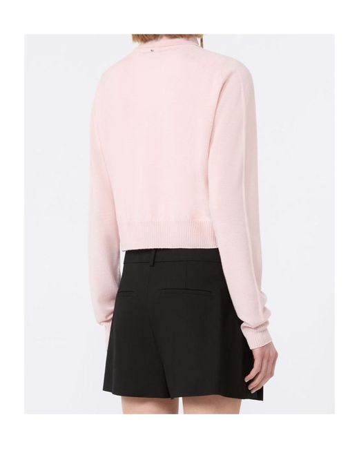 Max Mara Pink Sportmax Spxlirica Button-Up Knitted Cardigan