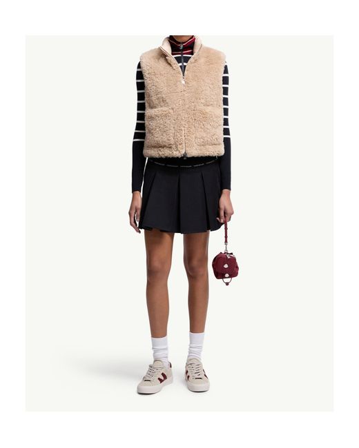 Moncler◆Wourl Teddy Down Gilet◆ダウンジレ Moncler Grenoble: Pink Padded Teddy Zip-Up Down Vest | SSENSE