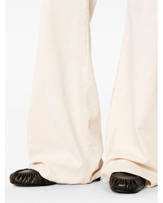 Dondup Natural Amber Flared-Leg Trousers