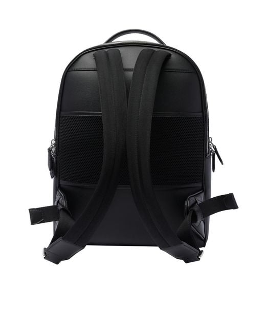 Bally Black Mythos Stripe Backpack for men