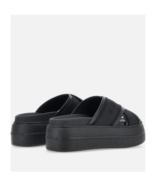 Hogan Black Skyscraper Sandals
