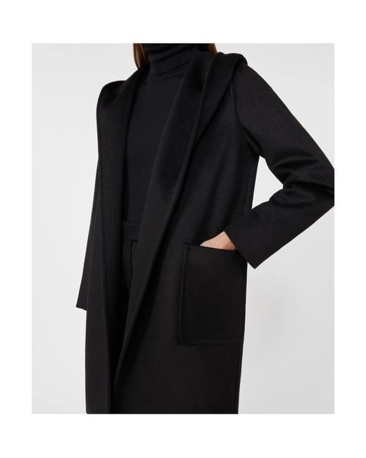 Max Mara Black Camel Robe Coat