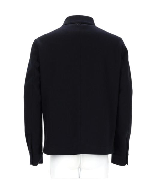 Herno Blue Collared Casual Jacket for men