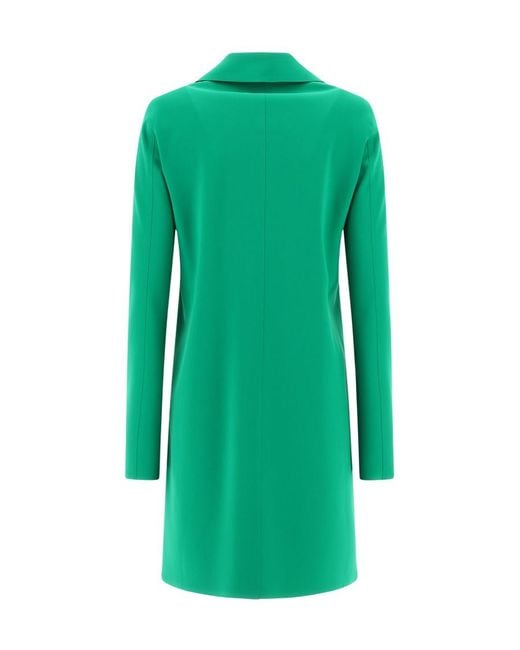Herno Green Classic Single Breasted Coat