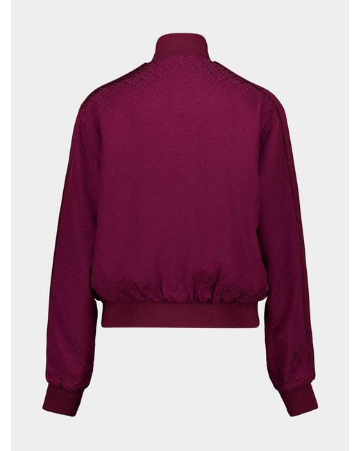 Casablanca Purple Monogram Zipped Track Jacket