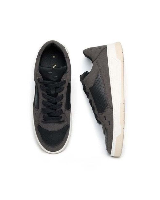 Filling Pieces Black Lace-Up Sneakers for men