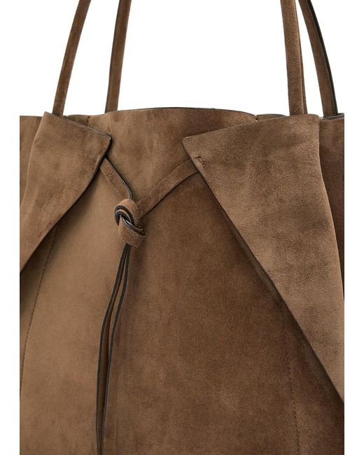 Gabriela Hearst Brown Marija Suede Tote Bag