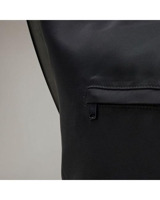 Y-3 Black Logo Printed Crossbody Bag for men