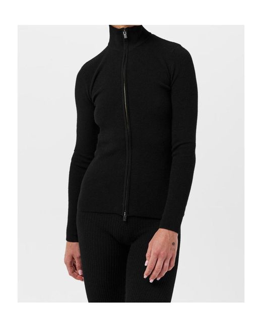 Fear Of God Black Collared Zipper Sweater