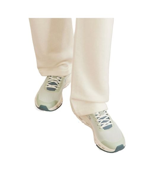 On Shoes White Rubber-Trimmed Mesh Sneakers