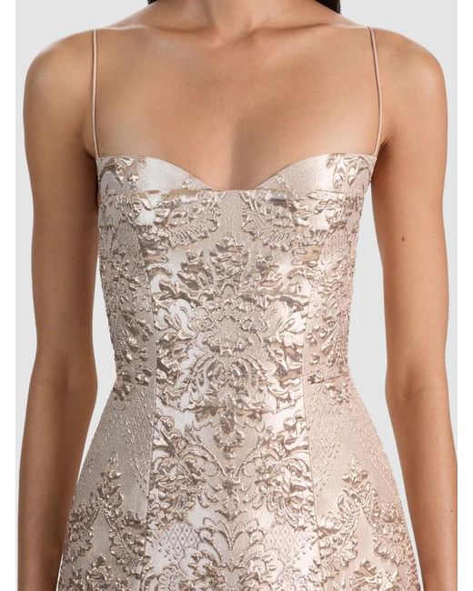 Alice + Olivia Natural Hallie Peekaboo Mini Dress