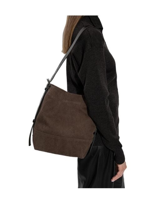 Lemaire Brown Small Belted Tote Bag for men
