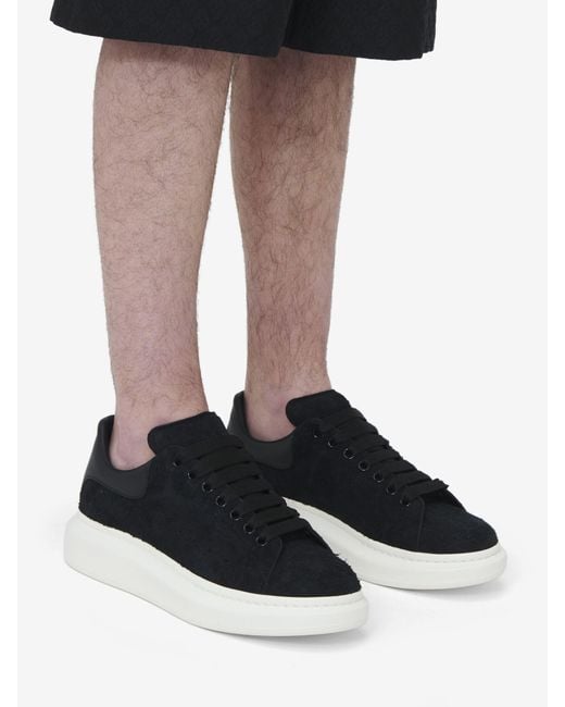 McQueen Blue Leather Oversized Sneakers for men