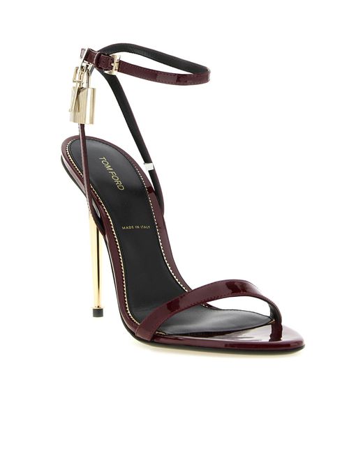 Tom Ford Metallic Pointed-Toe High-Heeled Sandals