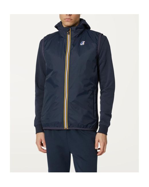 K-Way Blue Le Vrai 3.0 Rouland Warm Zipped Gilet