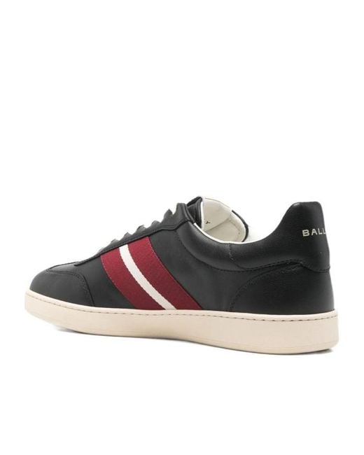 Bally Black Crest Lace-Up Sneakers for men