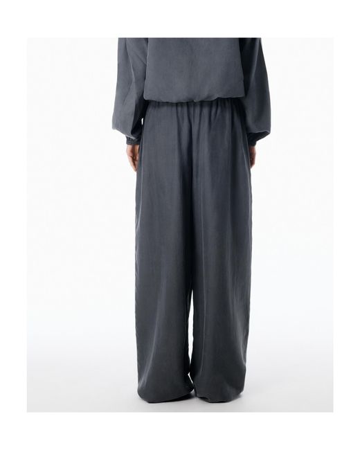 Alexander Wang Blue Mid-Rise Wide Leg Trackpants