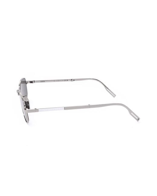 Dior White Rectangular Sunglasses for men