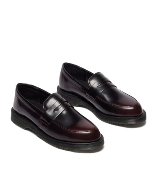 Dr. Martens Black Penny Slip On Loafers for men