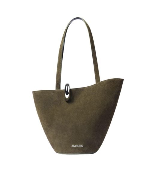 Jacquemus Metallic Asymmetrical Designed Tote Bag