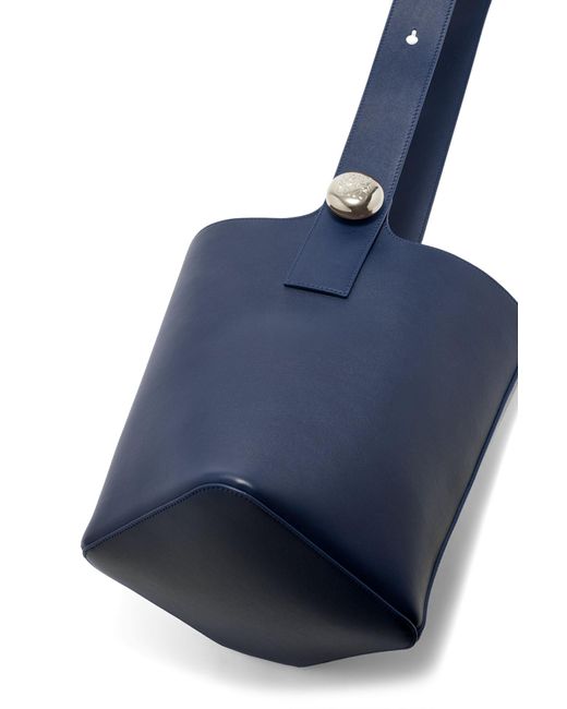 Loewe Blue Medium Pebble Bucket Bag