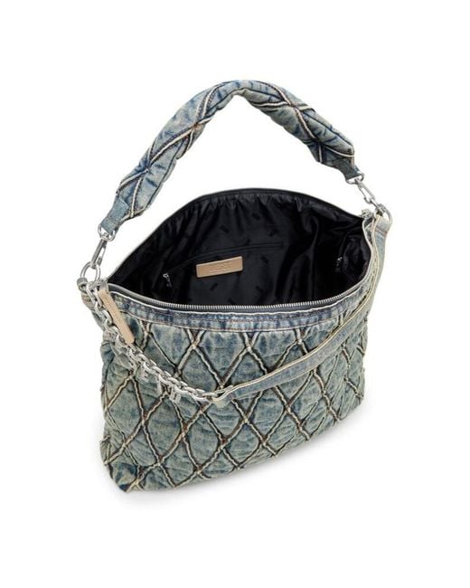 DIESEL Blue Charm-D Large Hobo Bag