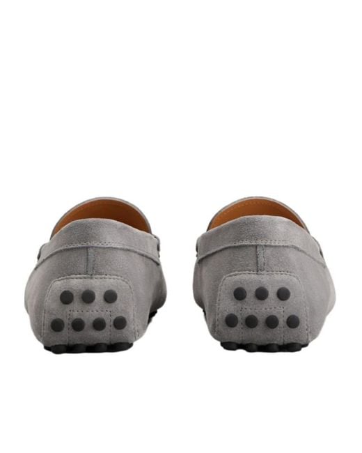 Tod's Gray Gommino Driving Shoes for men