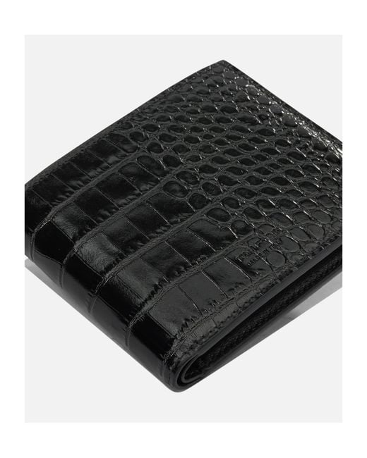 Tom Ford Black Logo Flip Wallet for men