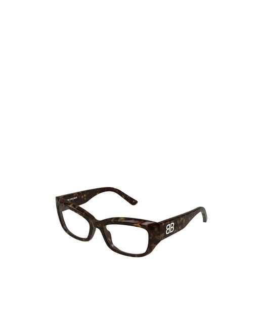 Balenciaga White Eyewear Rectangle Frame Glasses