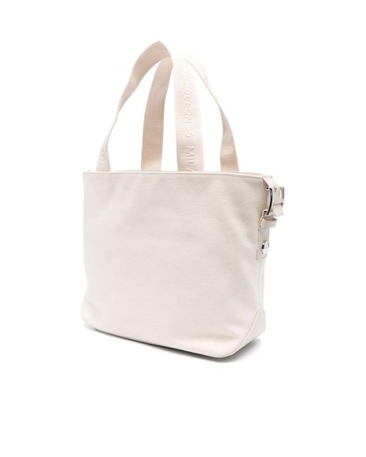 Hogan Natural Medium Script Open Top Tote Bag