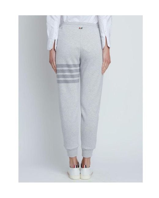 Thom Browne Gray Rwb 4-Bar Striped Track Pants