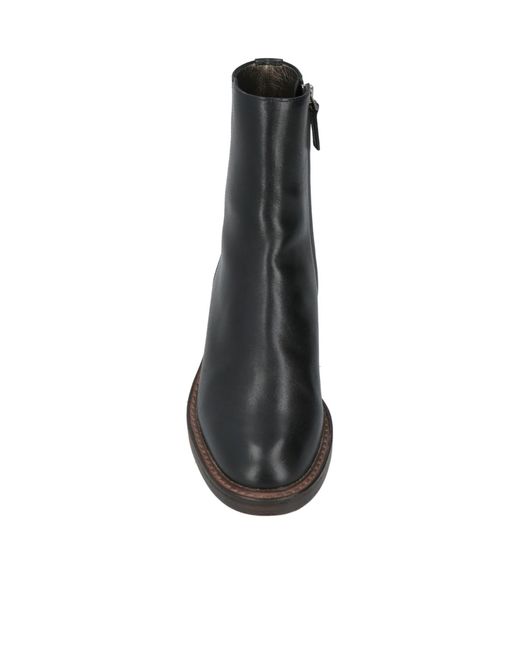 Brunello Cucinelli Black Minimalist Block-Heel Ankle Boots
