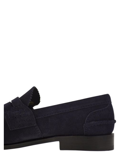 Church's Black Round Head Loafer Shoes for men