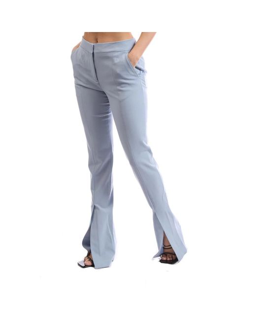 Off-White c/o Virgil Abloh Blue Wool Blend Basic Slim Pants