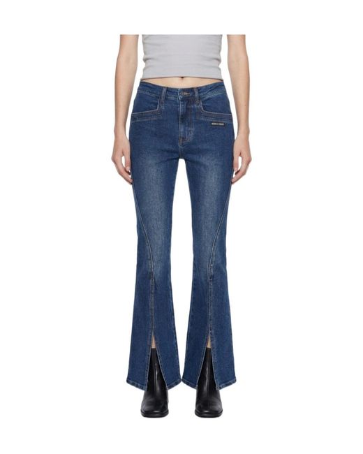 Marissa Chiara Blue Front Slit Jeans