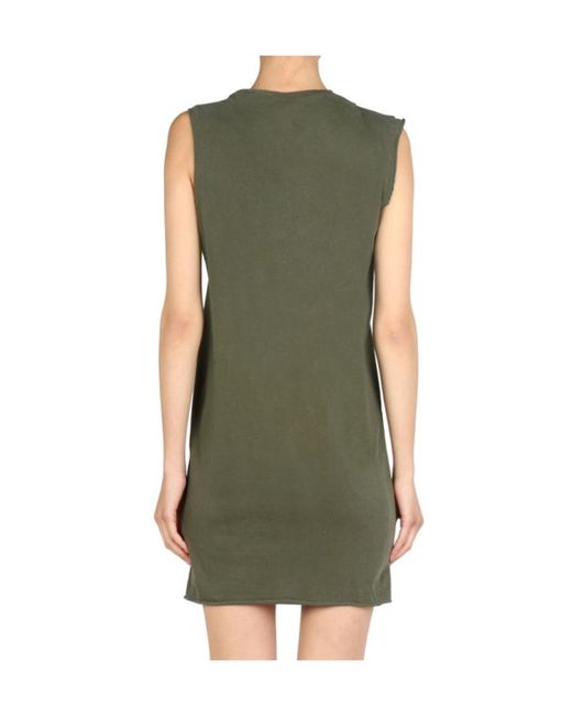 DSquared² Green Crewneck Sleeveless Mini Dress