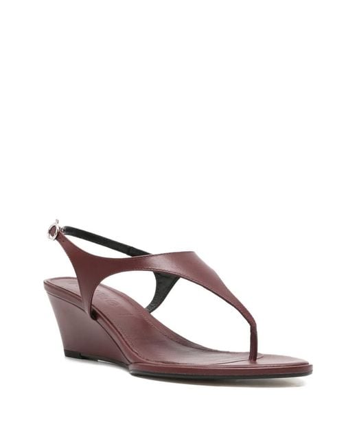 Aeyde Brown Roose Leather Sandals