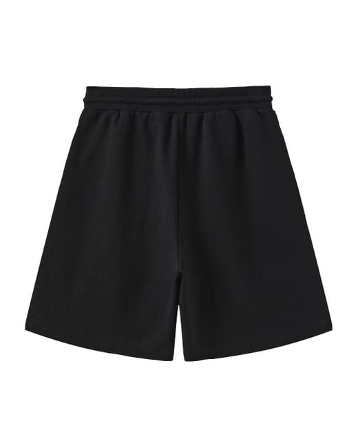 Marissa Chiara Black Drawstring Elastic Waist Shorts for men